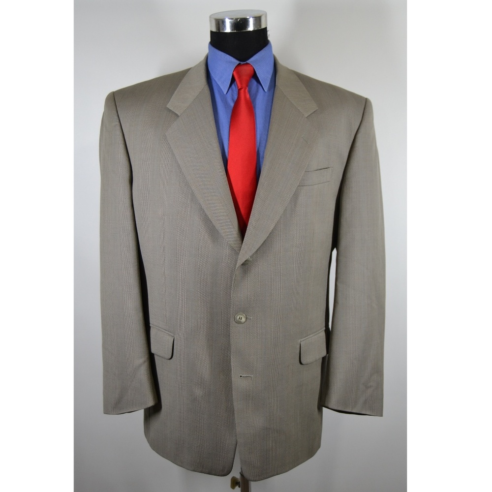 Bartolini 44R Sport Coat Blazer Suit Jacket Gray P